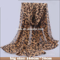 Bufanda de moda del mantón del pashmina de la señora de Bohemia del leopardo hijab musulmán